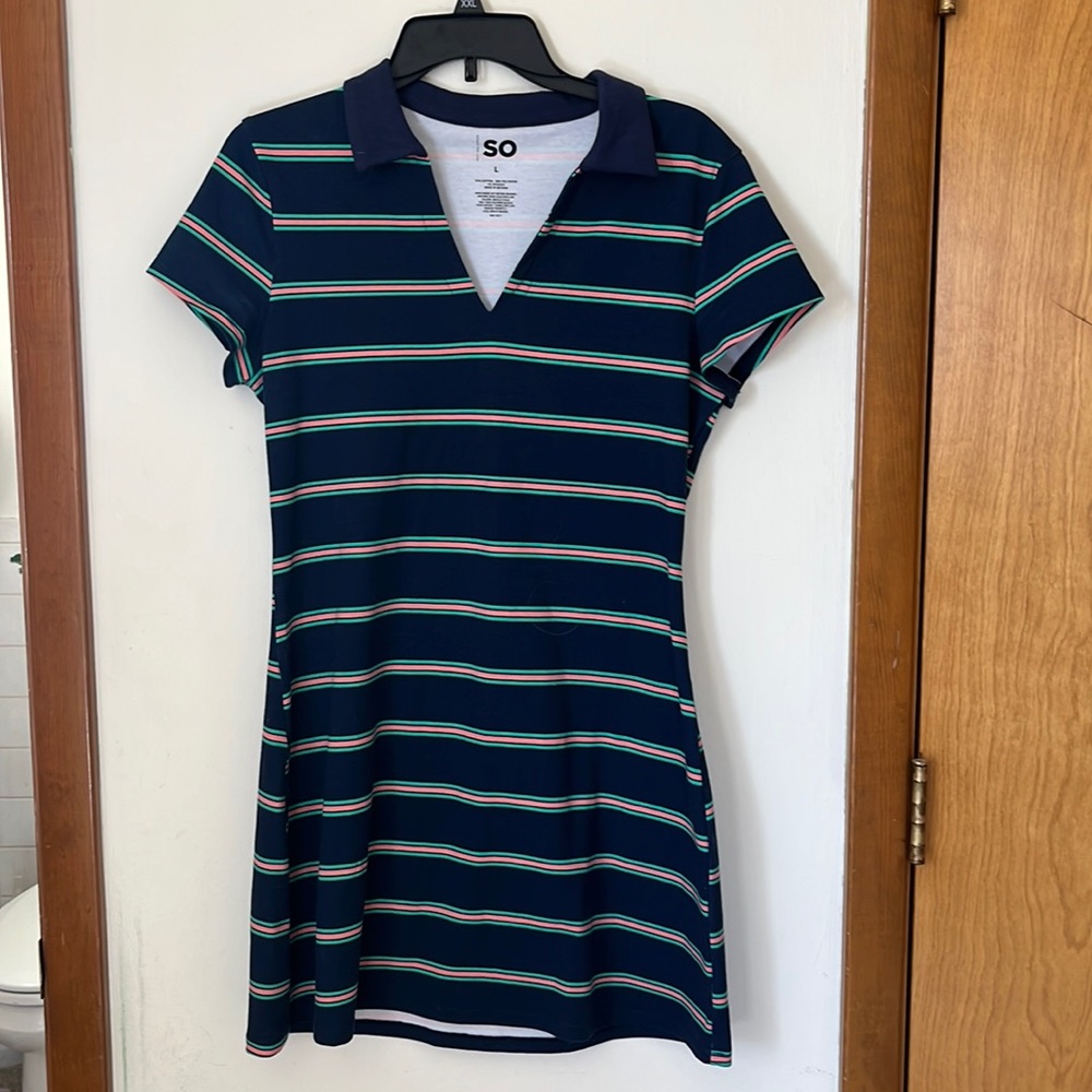 Striped Fitted Mini Dress